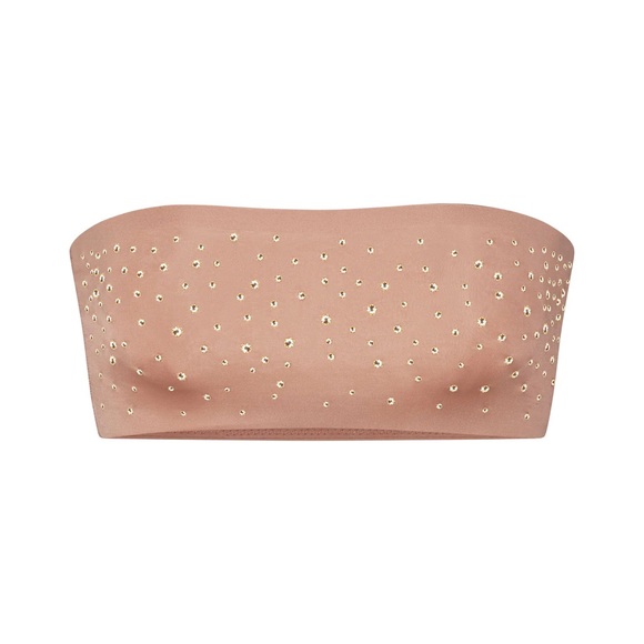 🎄💎SWAROVSKI X SKIMS🎄💎 JELLY SHEER BANDEAU SIENNA XS NWT - Picture 1 of 3